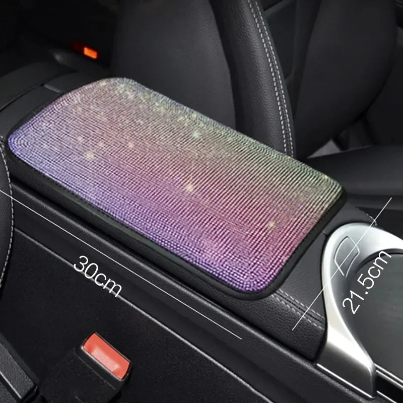 Diamond-Accented Car Interior Armrest Pad