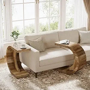 C-Shaped End Table Set of 2