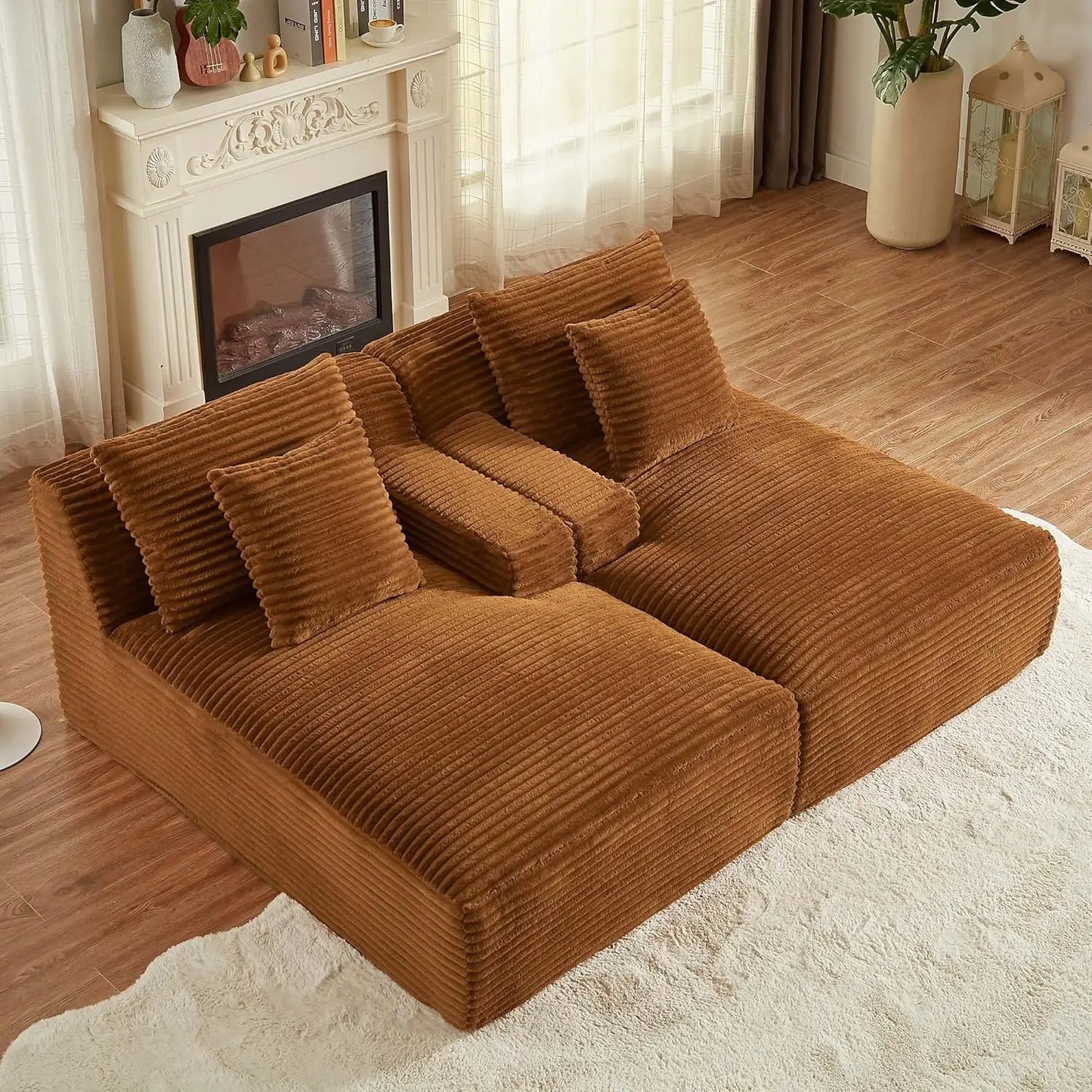 78” Oversized Double Chaise Lounge
