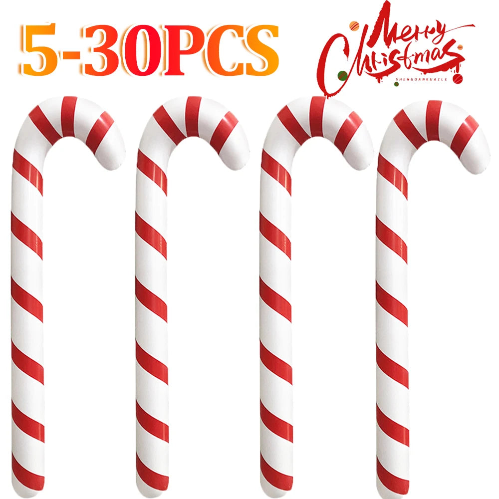 5-30PCS Inflatable Christmas Candy Canes 90CM