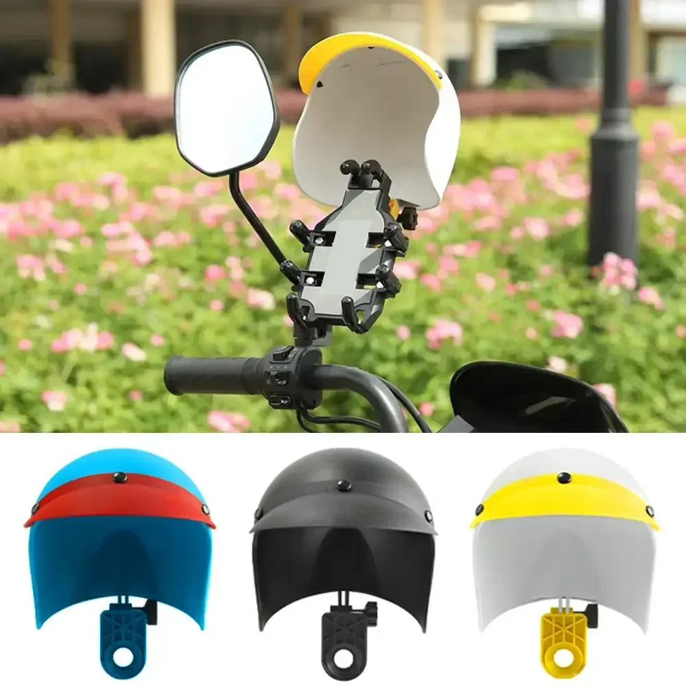 Motorcycle Waterproof Retro Small Helmet Rider Phone Holder