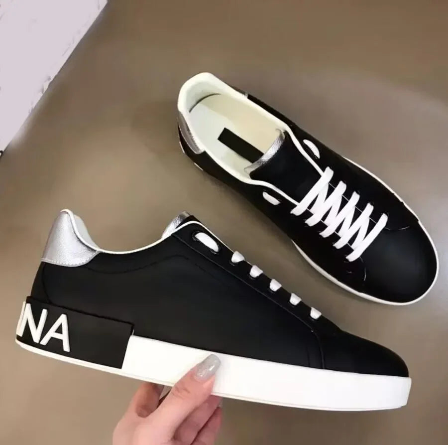 Comfortable Calf Leather Breathable Walking Shoes