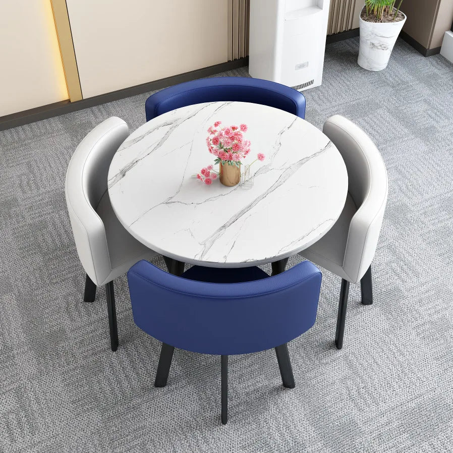 Dining Table and Chair combo Set 4 Chairs Extendable