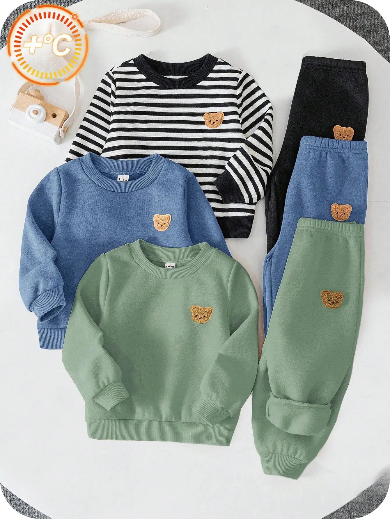 6pcs Set Baby Boy & Girl Cute Cartoon Outfits