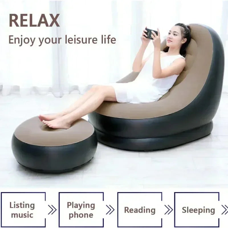 Inflatable Tatami Footstool Bedroom Chair