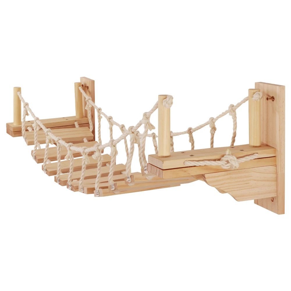 39.4In Wall-Mounted Cat Roped Bridge