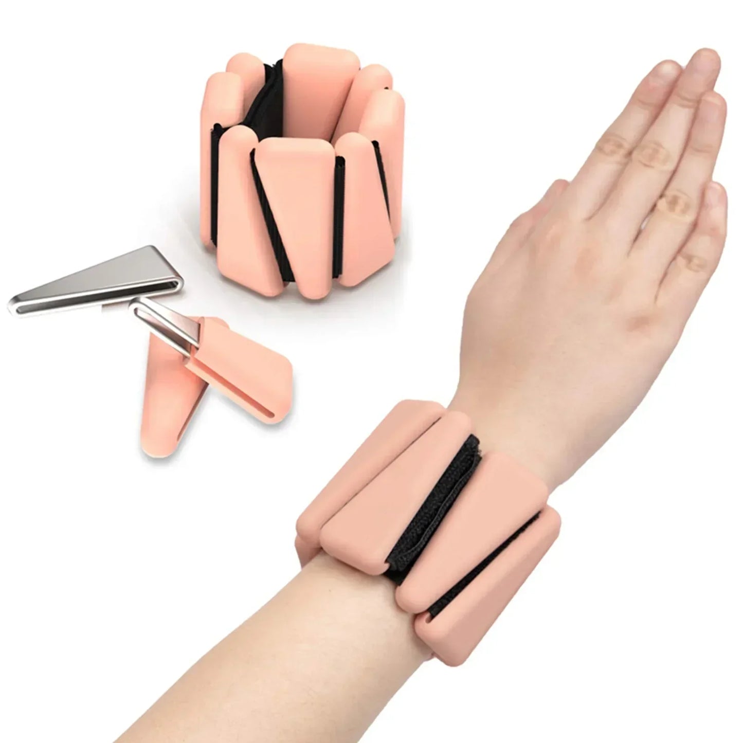 1/2lbs Exercise Triangle Silicone Adjustable Weight Wristband