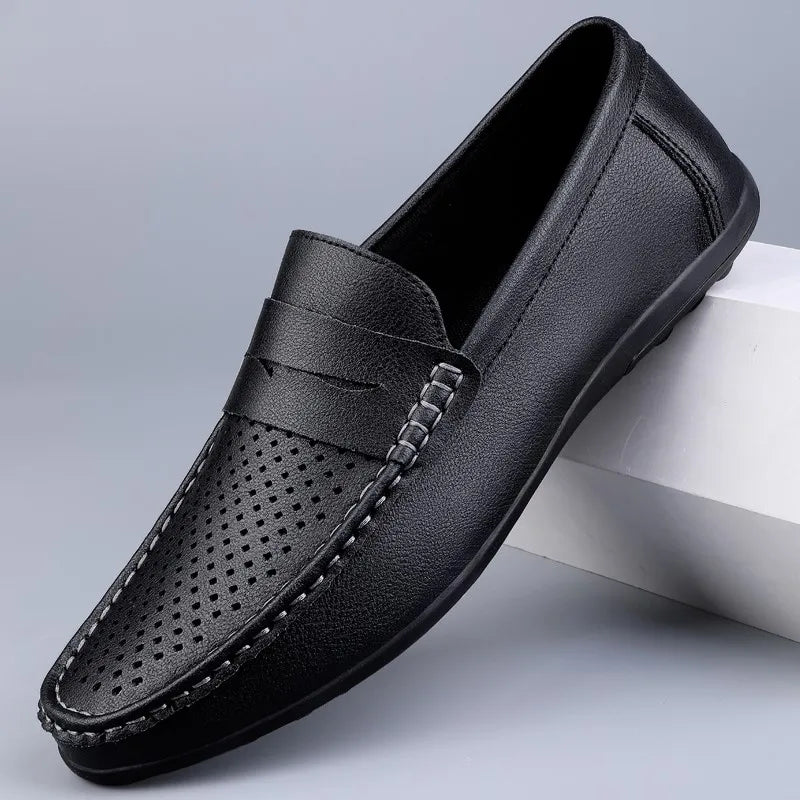 Soft Men Loafers Slip On Leather Casual Shoes