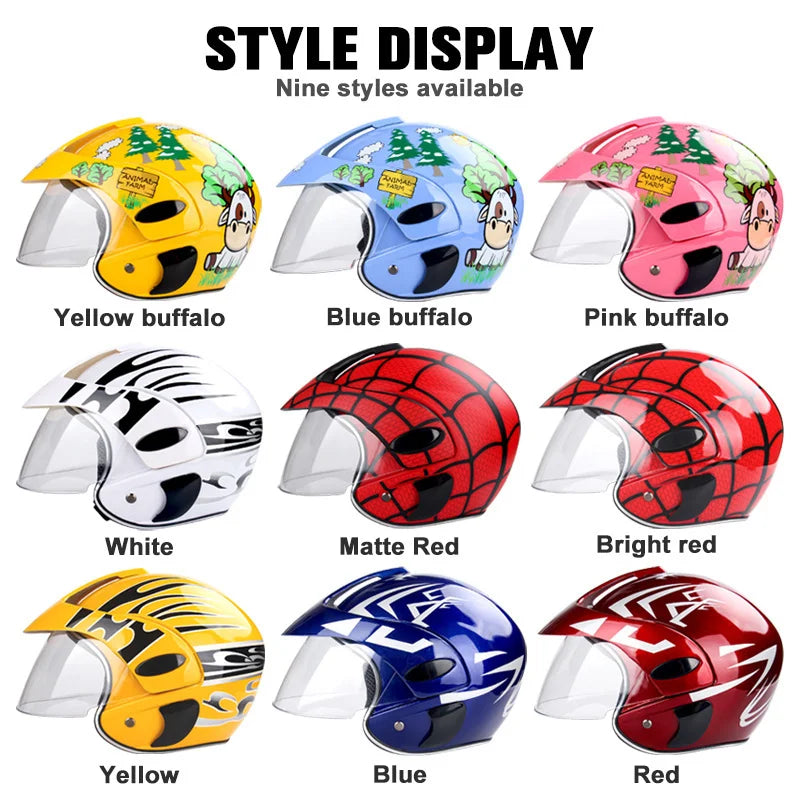 Child Motorcycle Helmet 3-9 Years Abs Unisex