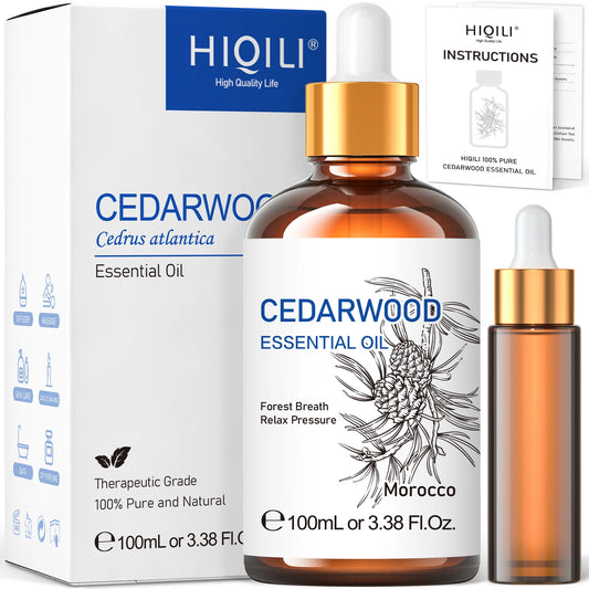 HIQILI 100ML Cedarwood Essential Oil Massage, Relaxing, Relieving Stress