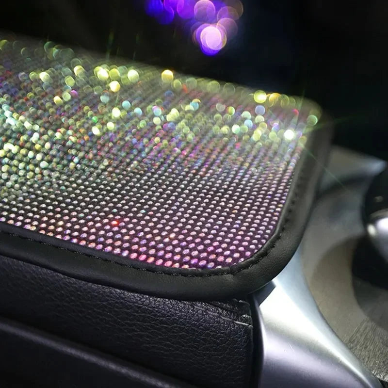 Diamond-Accented Car Interior Armrest Pad