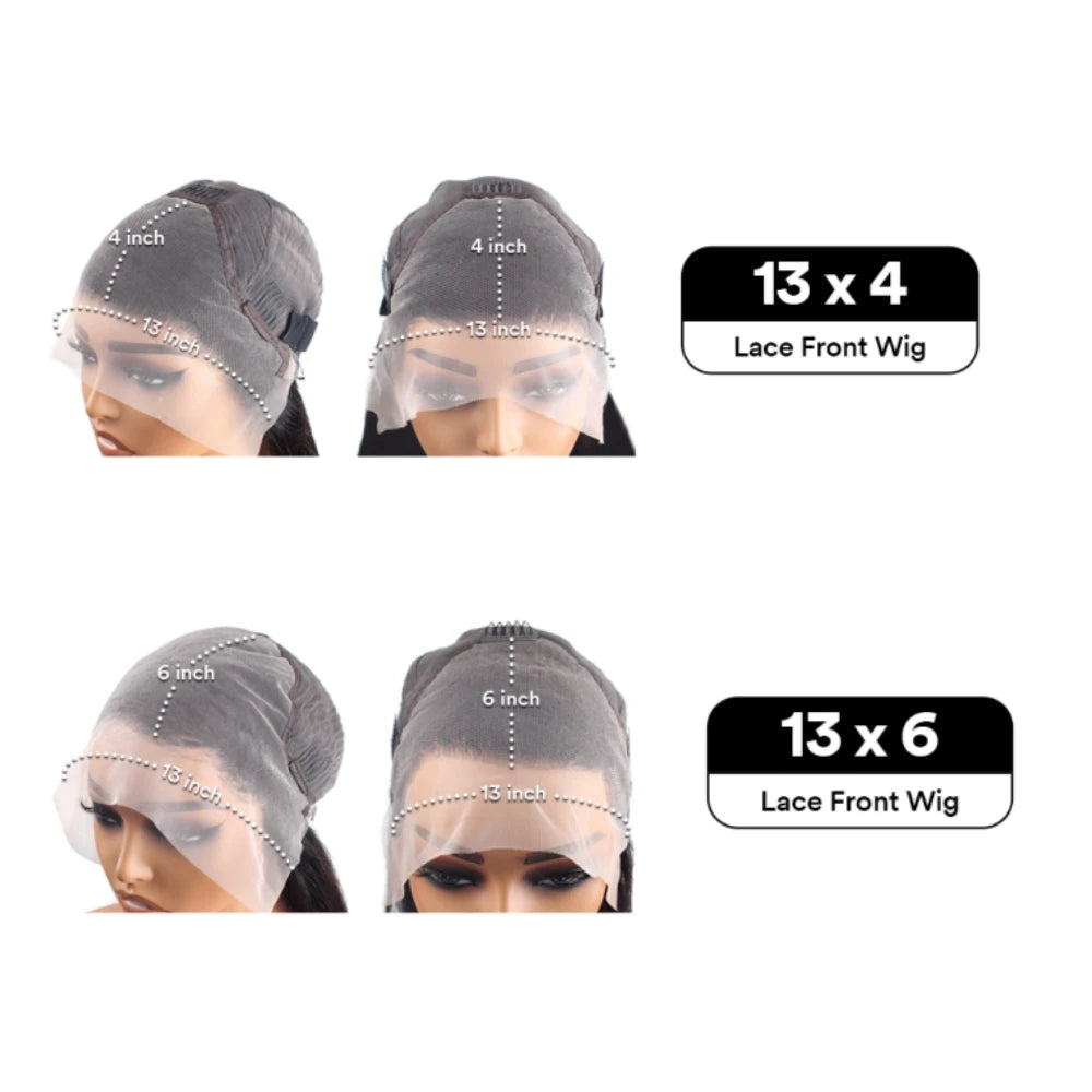 Bone Straight 13x6 HD Light Pink Lace Front Wigs 100% Human Hair