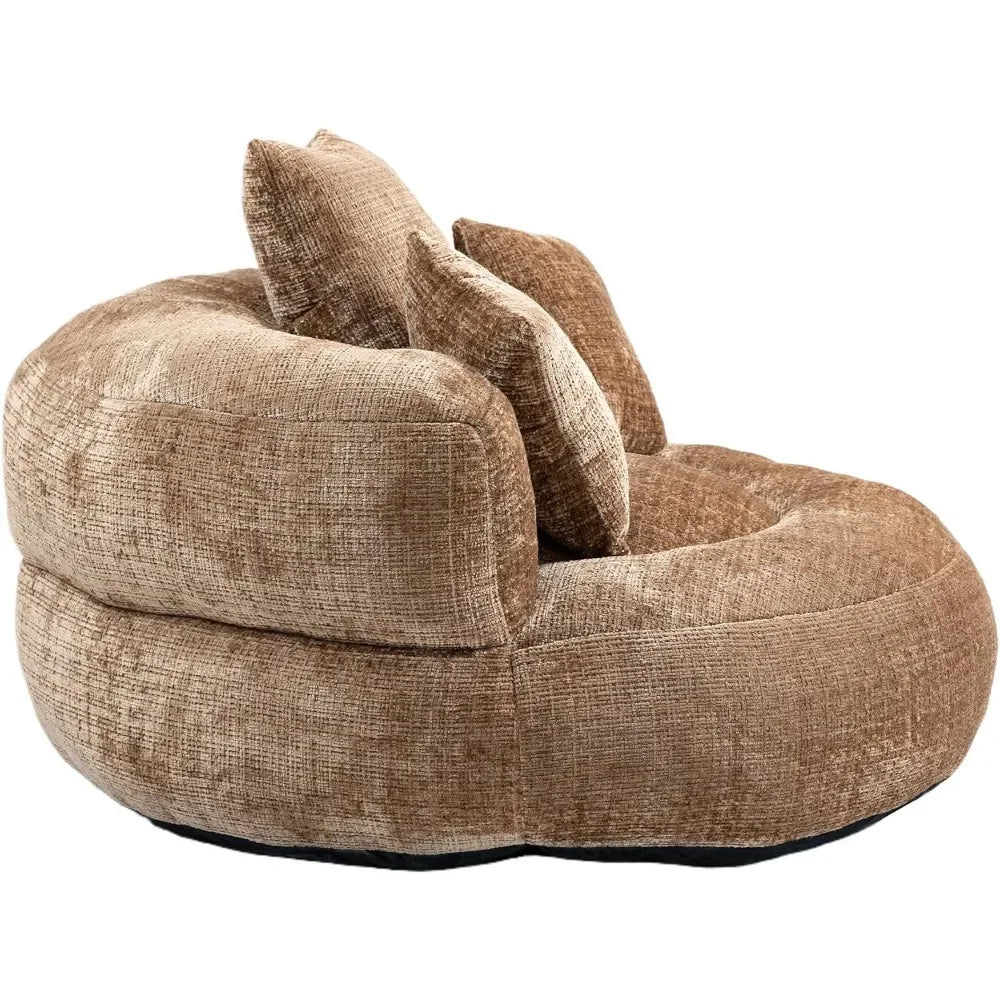 Bean Bag Chair Upholstery Lazy Lounger for Living Room