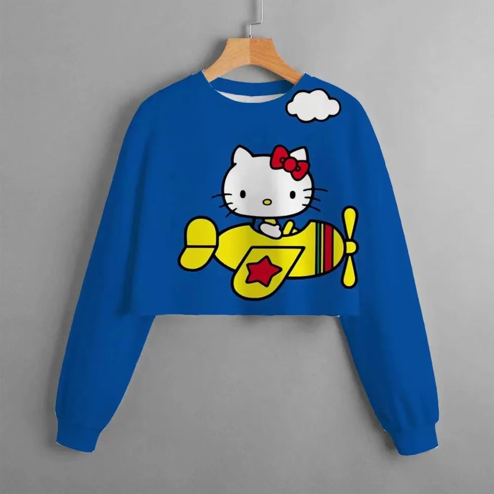 Disney Joint Classic Series Hello Kitty Printed Round Neck Top