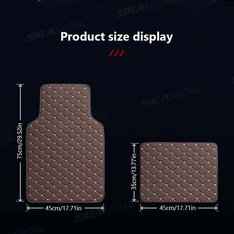 4Pc Car Floor Mat Full Set Universal