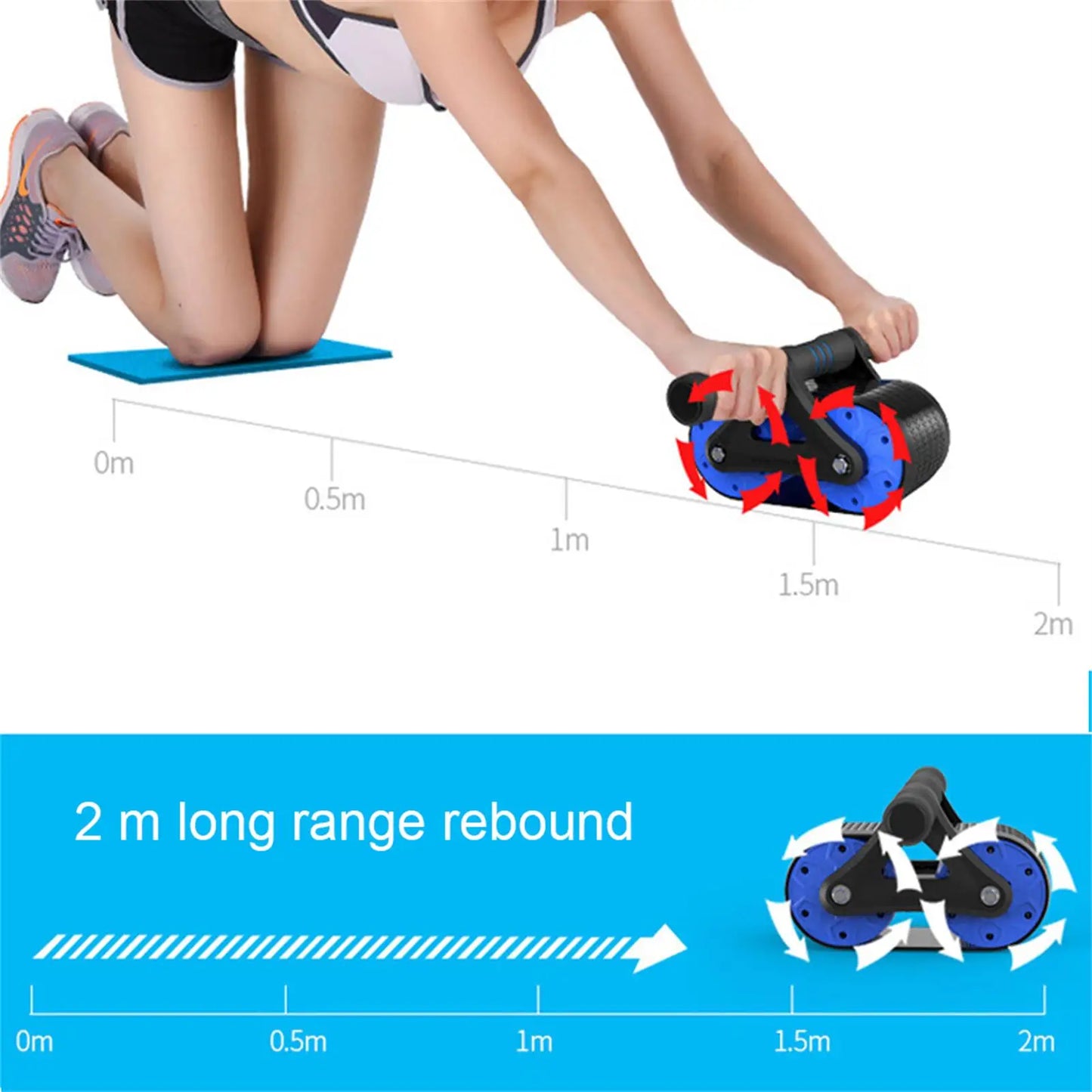 Springback Wheels Abdominal Exerciser