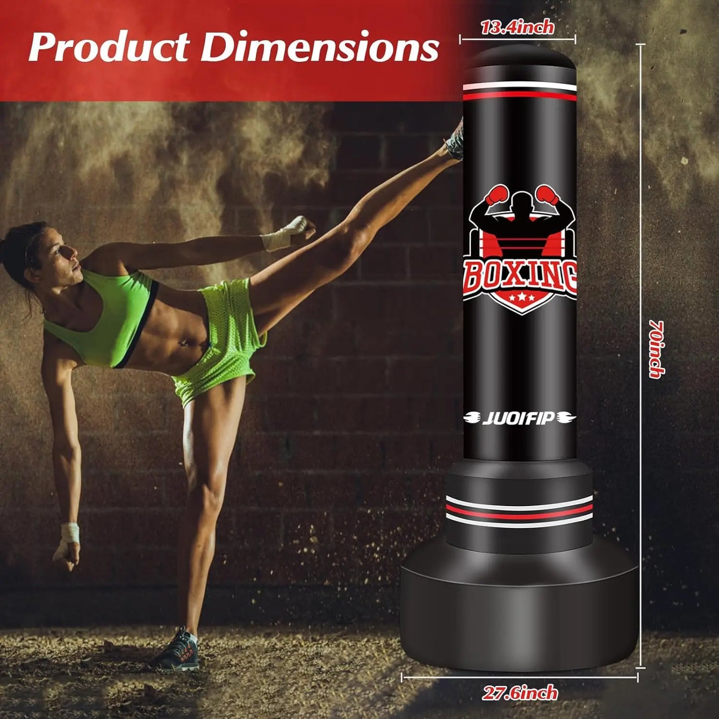 70" Free Standing Boxing Kickboxing Training Bag