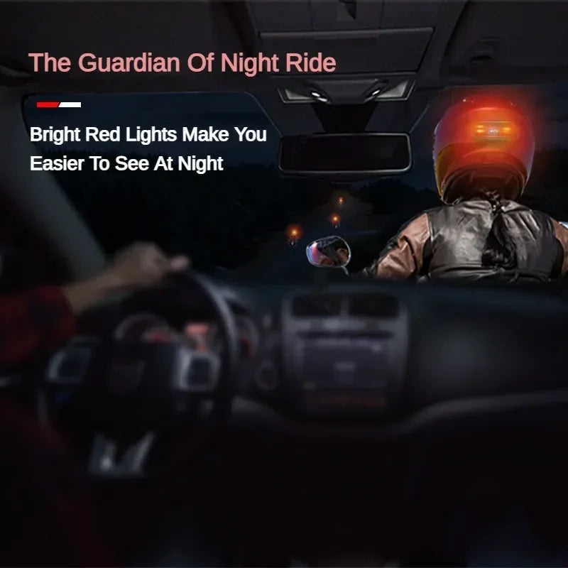 Motorcycle Helmet Light Rechargeable Flashing Tail Light