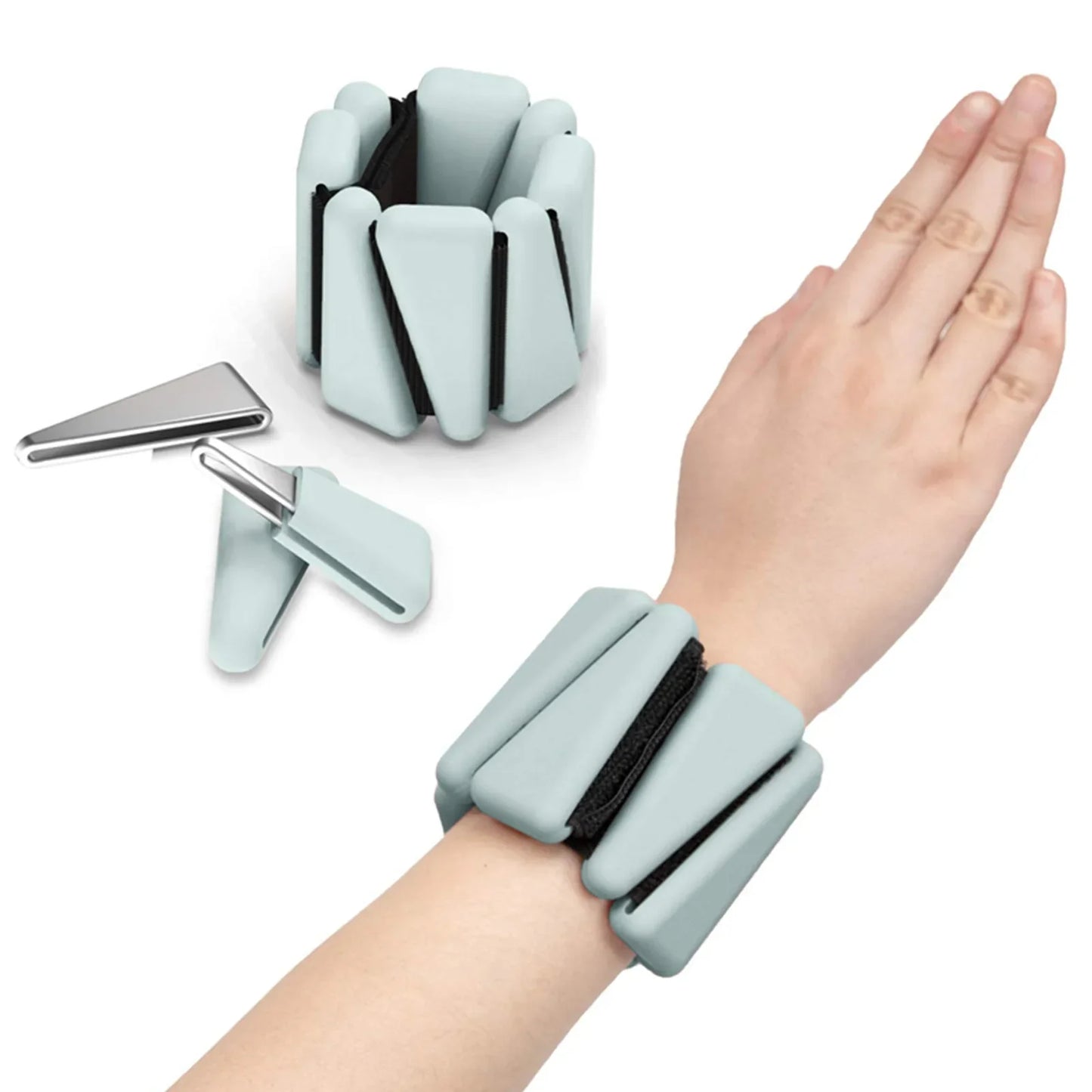 1/2lbs Exercise Triangle Silicone Adjustable Weight Wristband