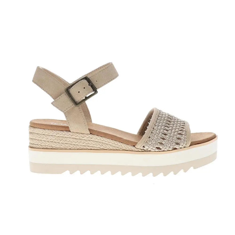 TOMS Platform Wedge Espadrille Sandals