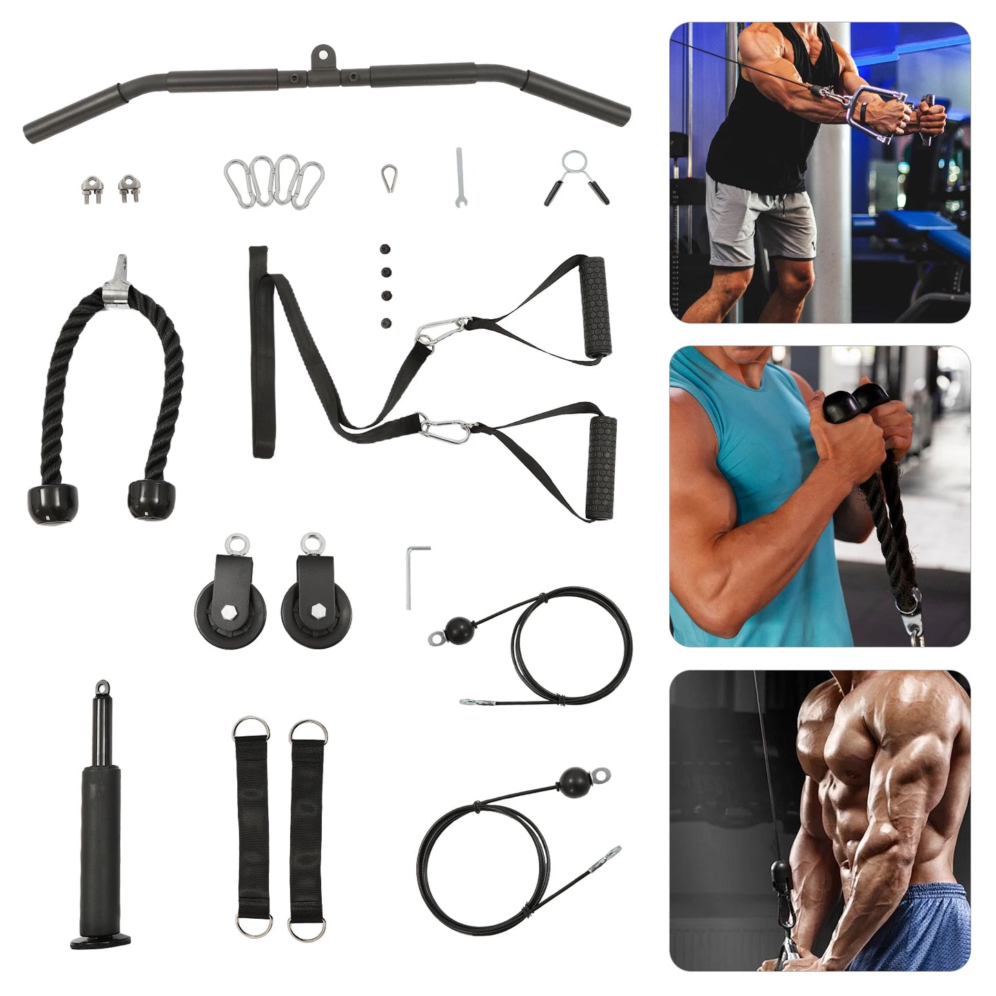 Cable Weight Pulley System Fitness Equipment