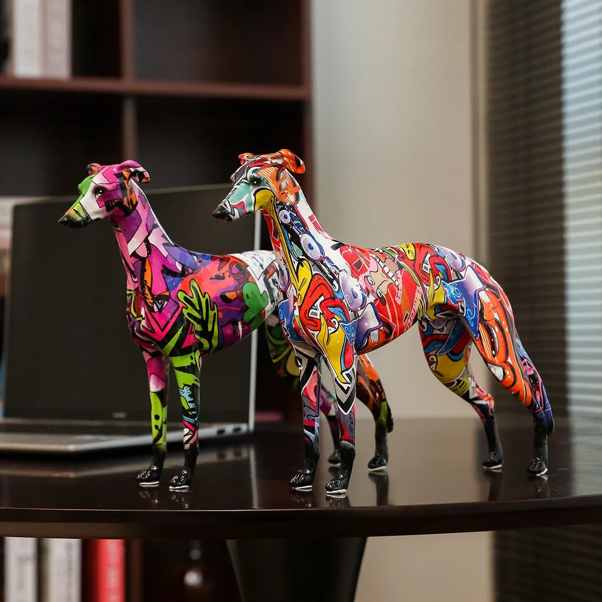 9.84inch Graffiti Greyhound Home Decoration