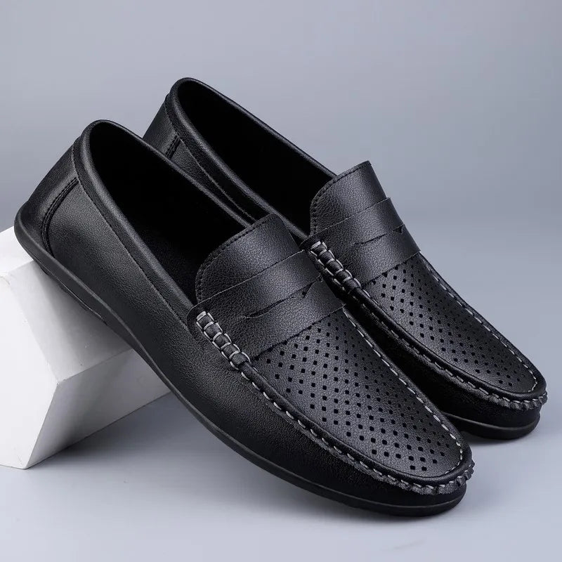 Soft Men Loafers Slip On Leather Casual Shoes