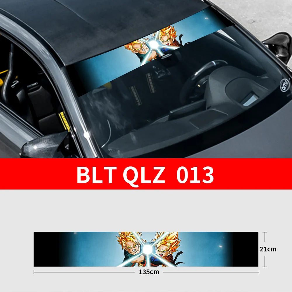 GOKU Front and Rear Decorative Sunshade Decals