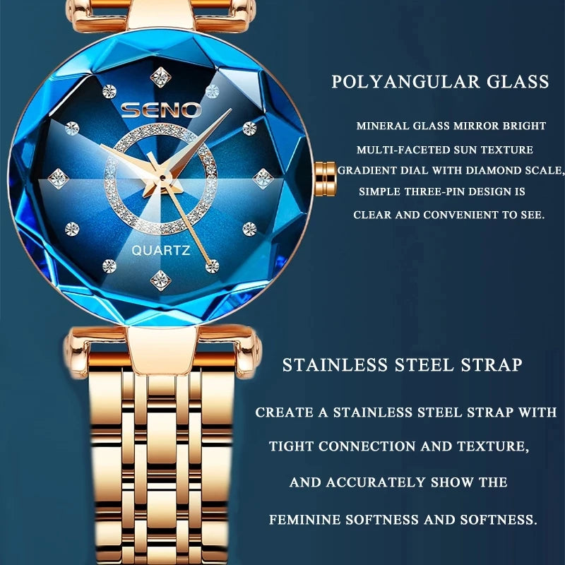 Ocean Star Womens Crystal Watch