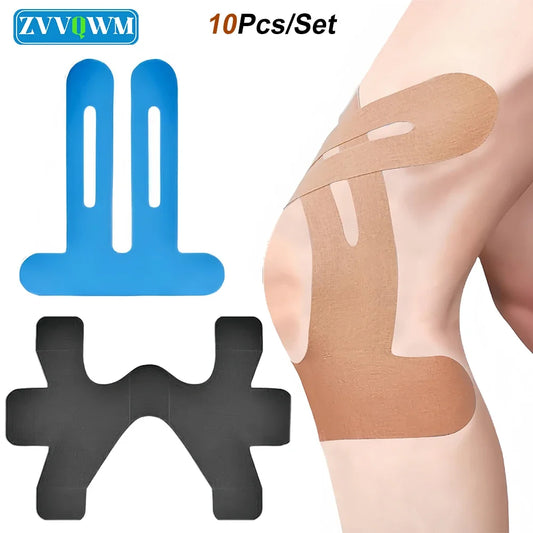 10PCS Kinesiology Precut Strip Waterproof Elastic Athletic Tape