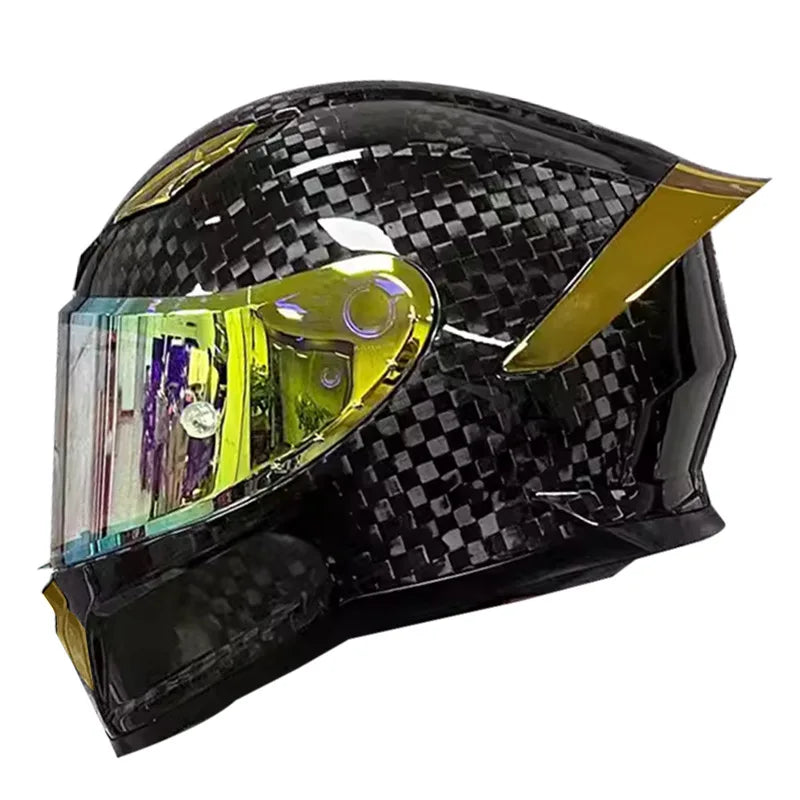 Full Face Helmet Carbon Fiber 3K Wear-Resistant