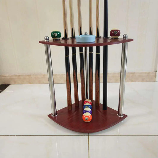 Billiard Pool Rack Corner Floor Stand Organizer 8 Hole Storage