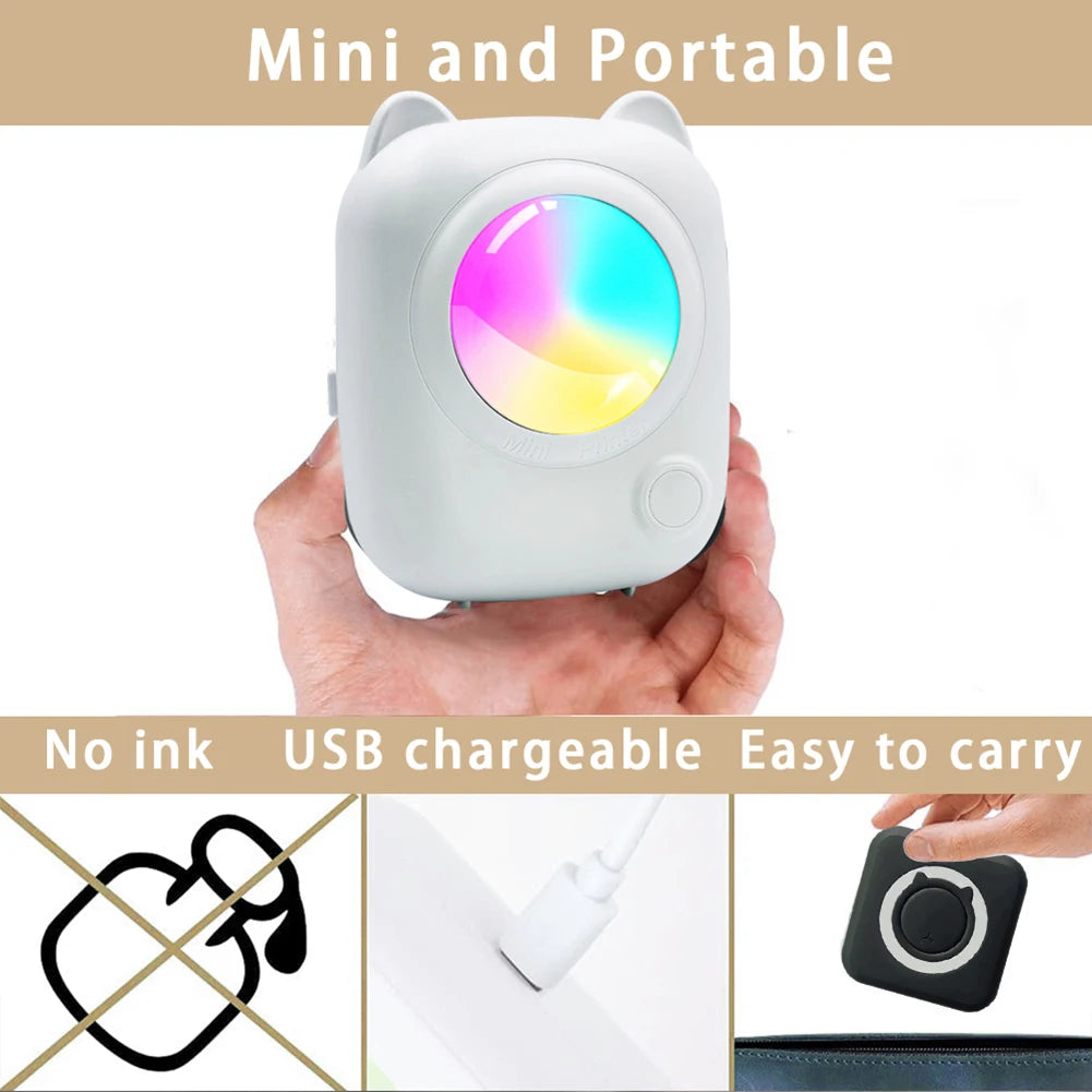 Mini Thermal Wireless Bluetooth Printer for Android IOS