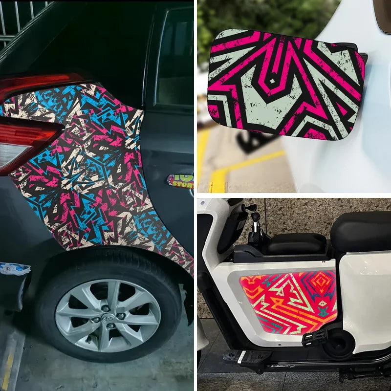 Car Motorcycle Graffiti Waterproof Vinyl Wrapping