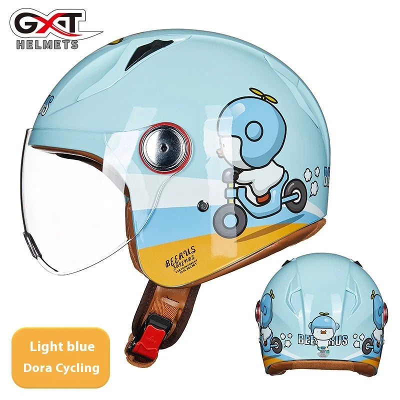 Child Cute Cartoon Motorcycle Helmet