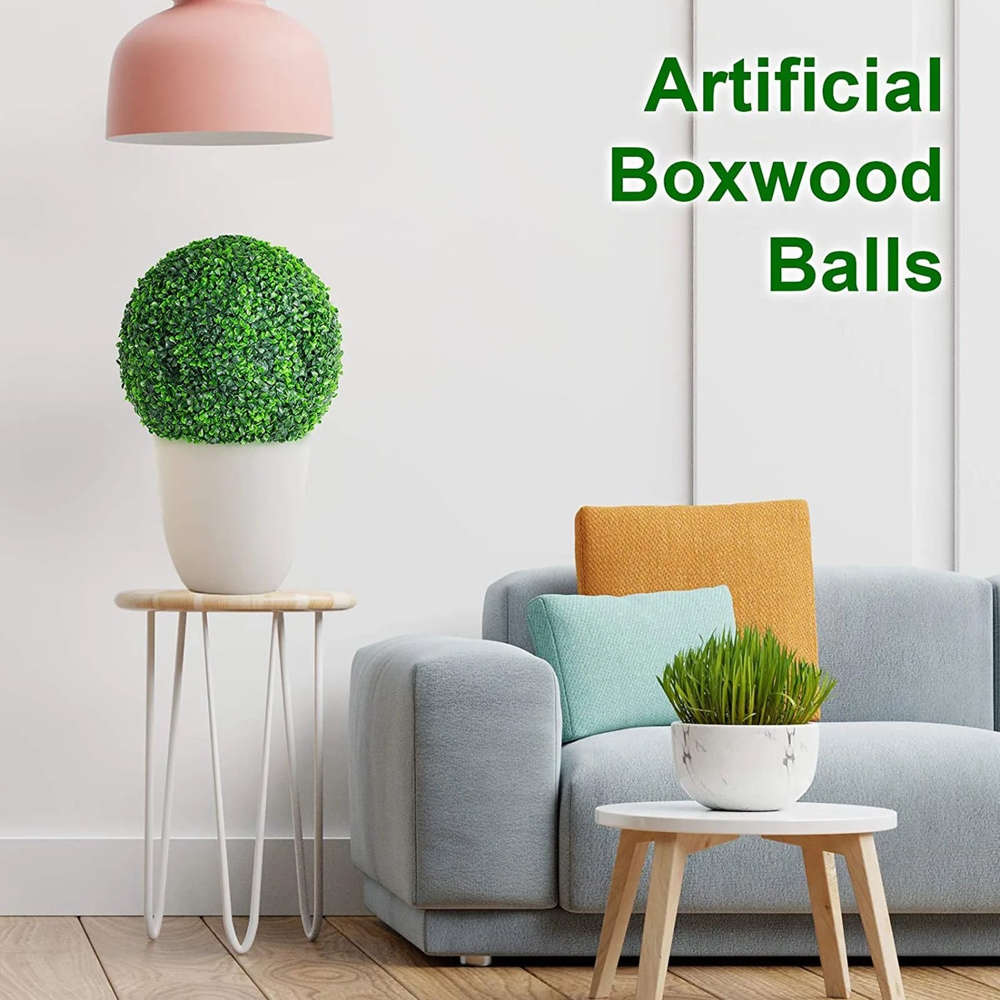 Green Topiary Decorative Grass Balls Home Garden
