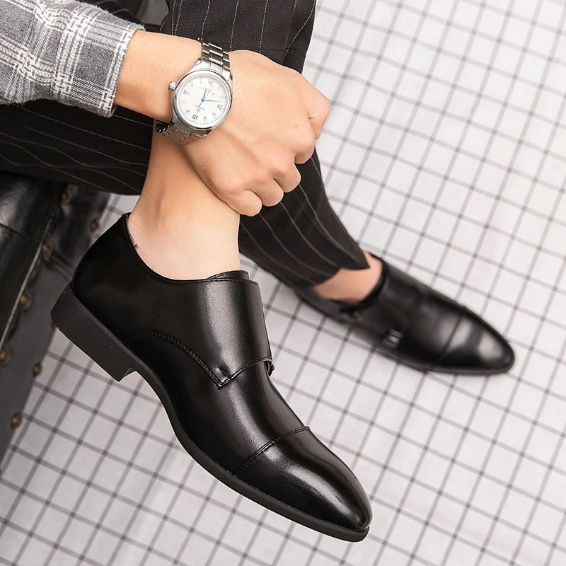 British Style Casual Business Men's Leather Shoes