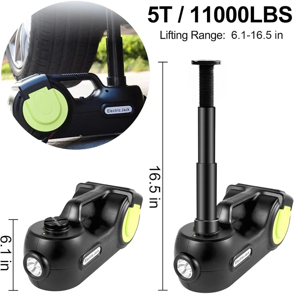 Electric 5 Ton Car Jack Hydraulic with Electric Impact Wrench