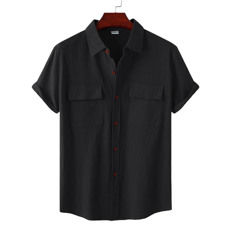 New Luxury Shirt Men Short Sleeve High Quality