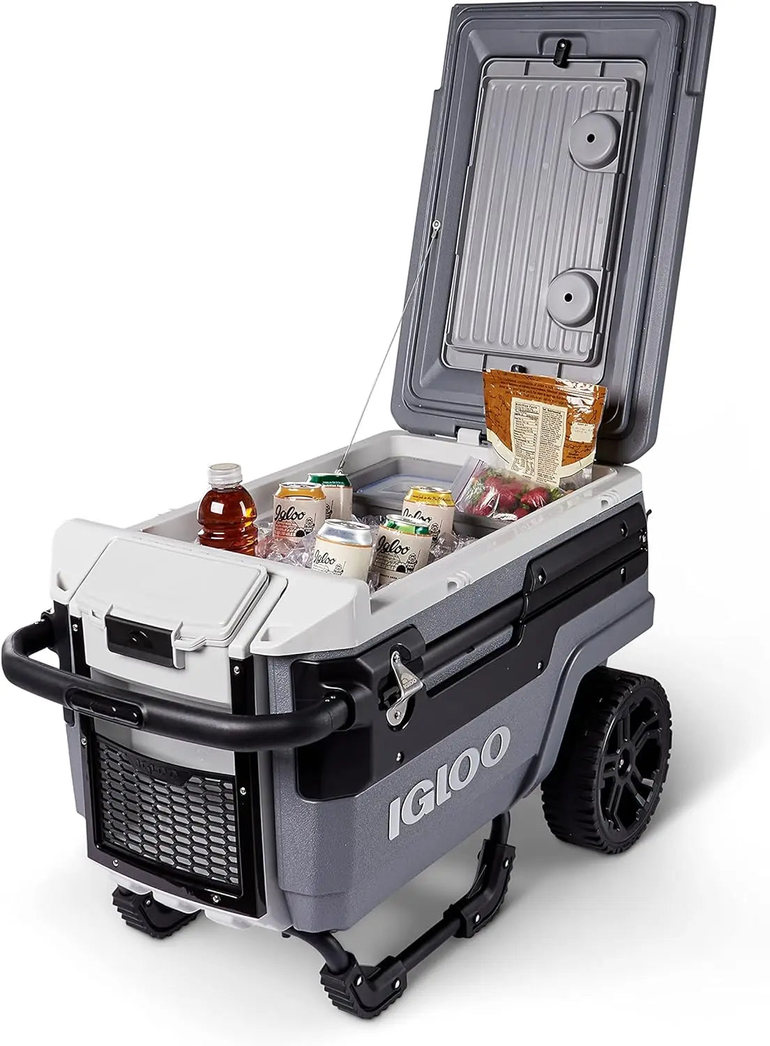 70 Qt Premium Trailmate Wheeled Rolling Cooler, Gray