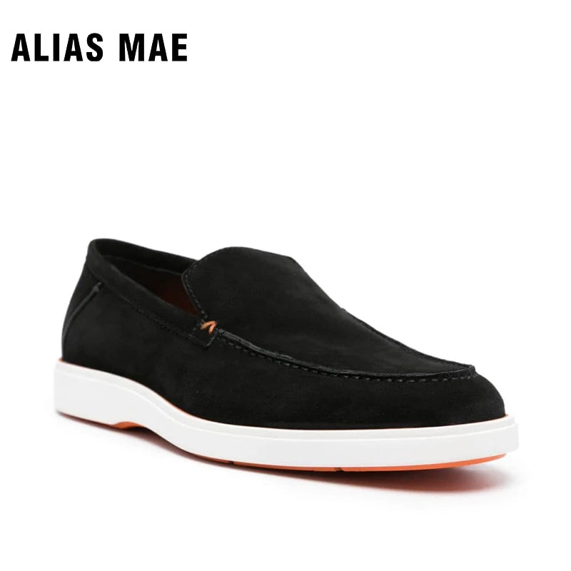 European suede men's casual shoes