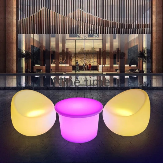 Bright Bar Patio Decor Led Tables Outdoor