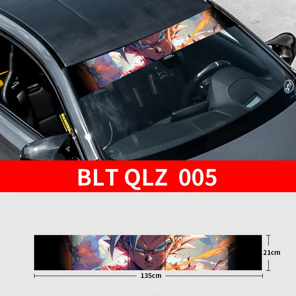 GOKU Front and Rear Decorative Sunshade Decals