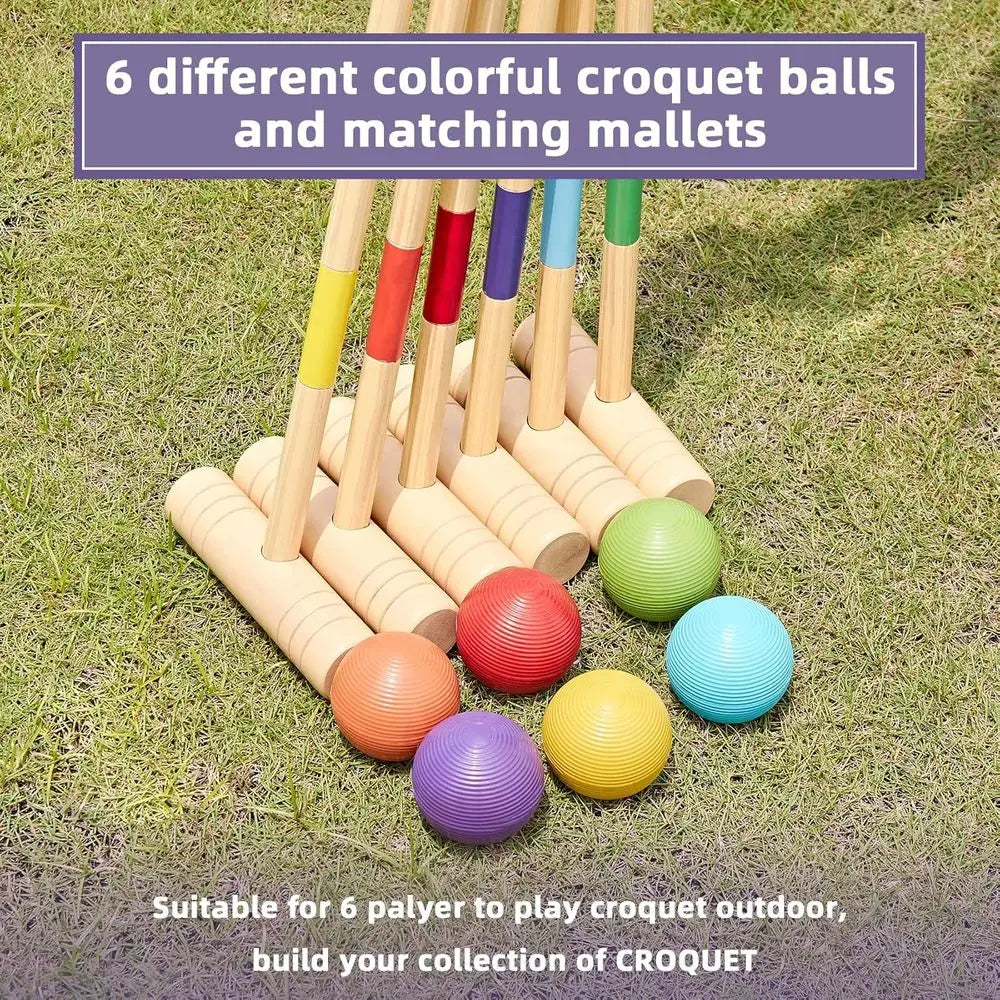 32In Six Player Croquet Set