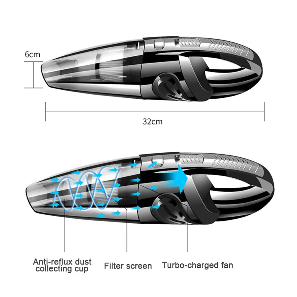 Wireless Handheld Vacuum Cleaner USB Charging