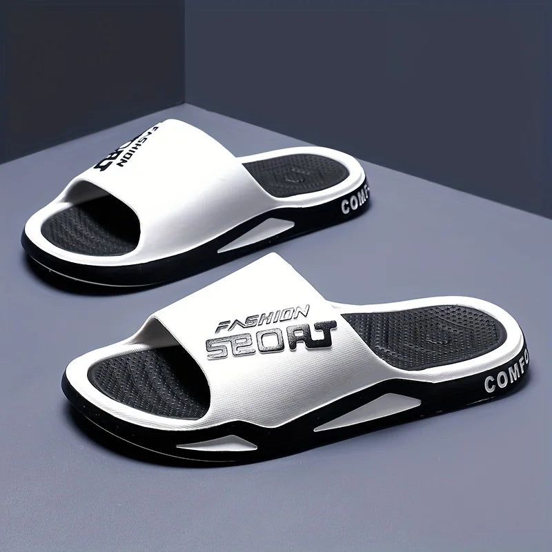 Men's Non-Slip Sporty Style Slides