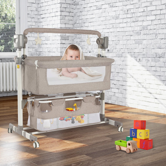 Portable Baby Bed Height Adjustable Bedside Sleeper
