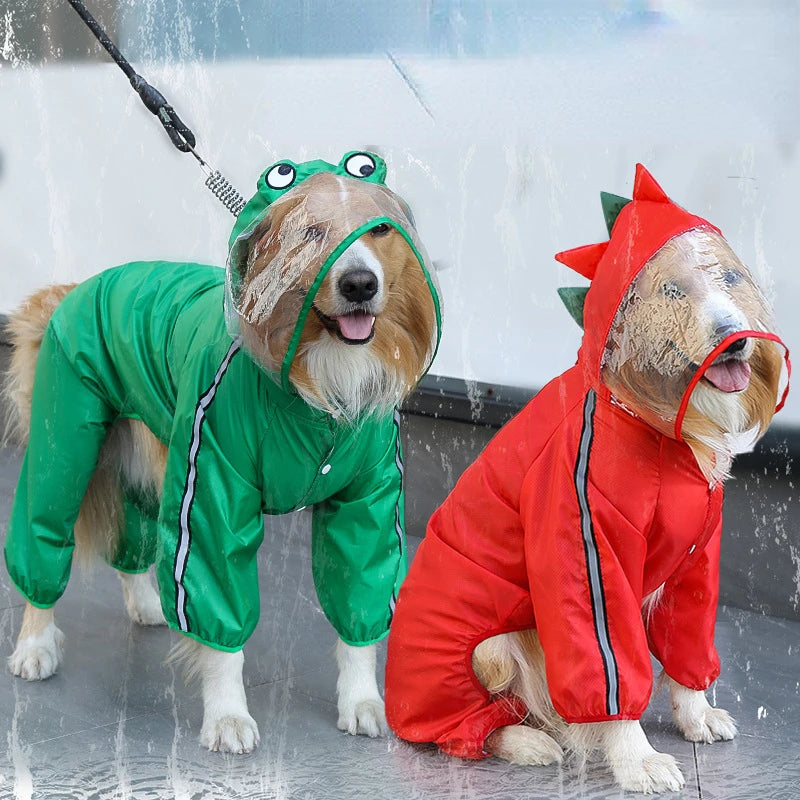 Fashion 3D Dinosaur Frog Style Raincoats