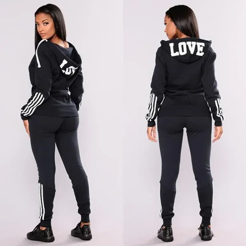 High Quality Casual Sports Hoodie Set