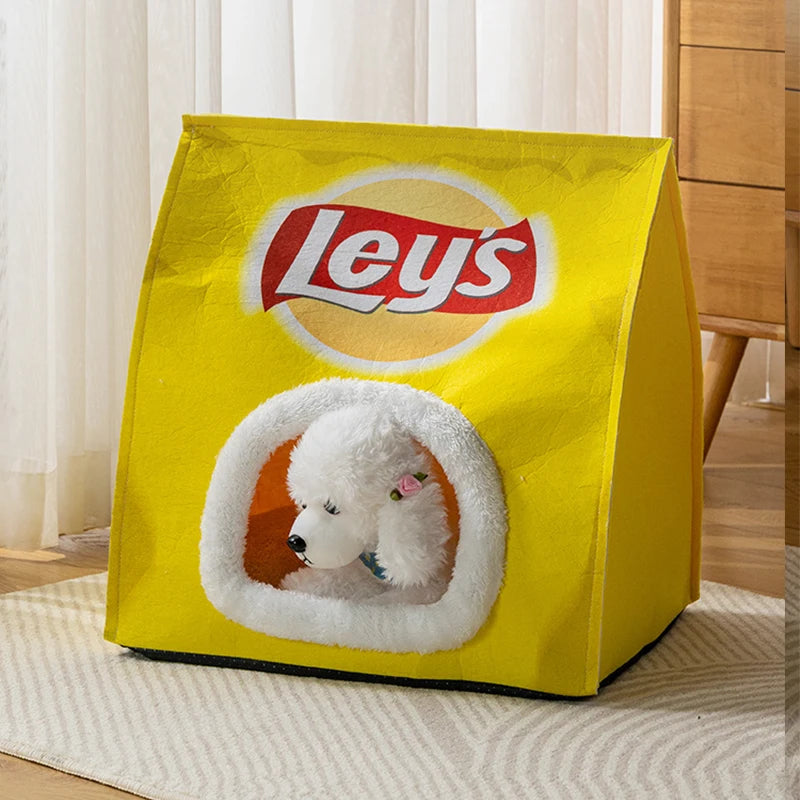 New Creative Potato Chip Bag Sleeping Bed